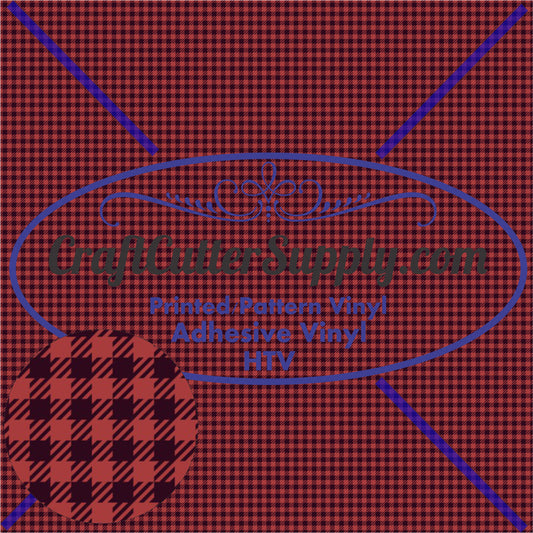Buffalo Red Plaid Small Scale Print 12x12 - CraftCutterSupply.com