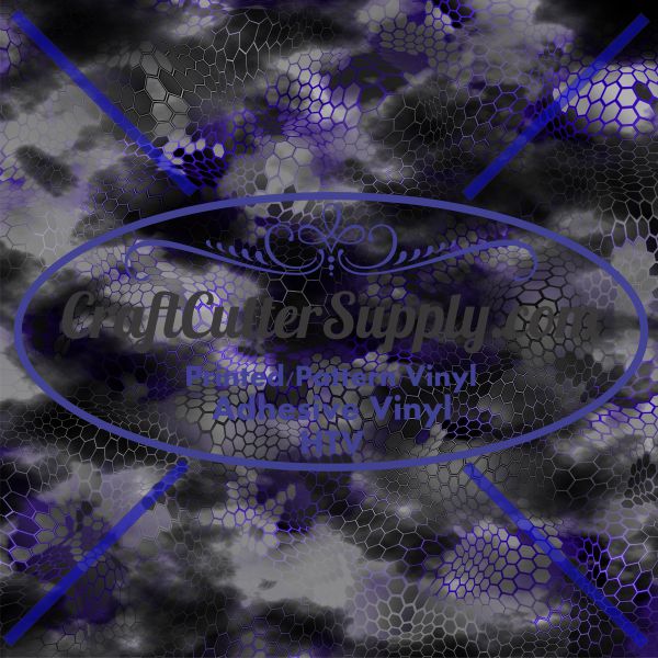 Bushwolf Chameleon Camo 2 Purple  12x12 - CraftCutterSupply.com