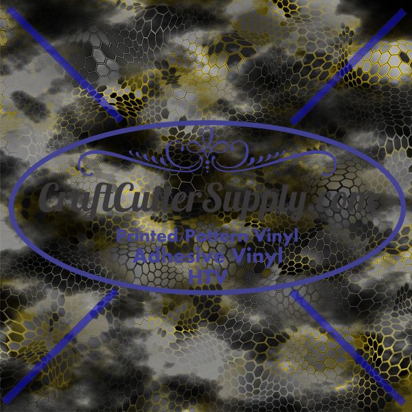 Bushwolf Chameleon Camo 2 Yellow  12x12 - CraftCutterSupply.com