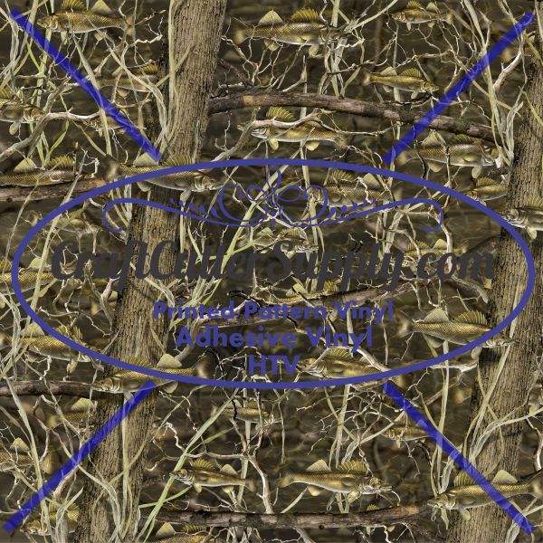 Bushwolf Walleye Camo 12x12 - CraftCutterSupply.com