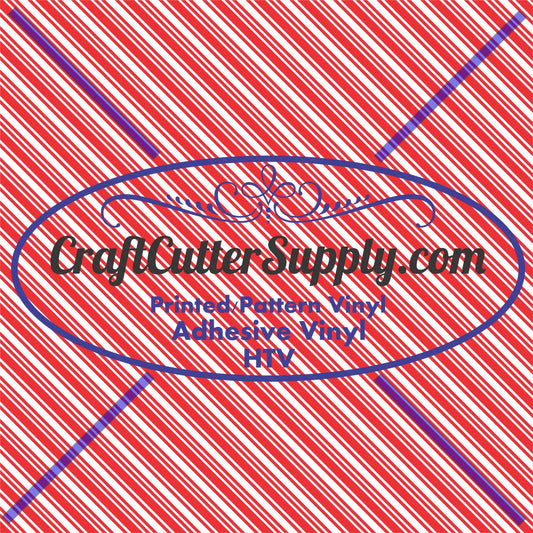 Candy Cane Stripes 12x12 - CraftCutterSupply.com