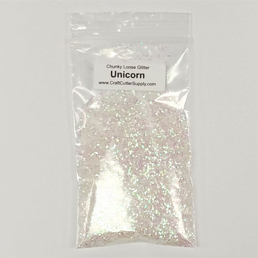 Chunky Loose Glitter 1oz Bag-Unicorn CLEARANCE