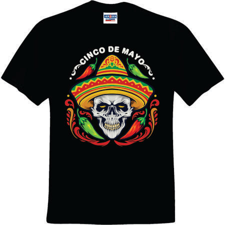 Cinco De Mayo Skully (CCS DTF Transfer Only)