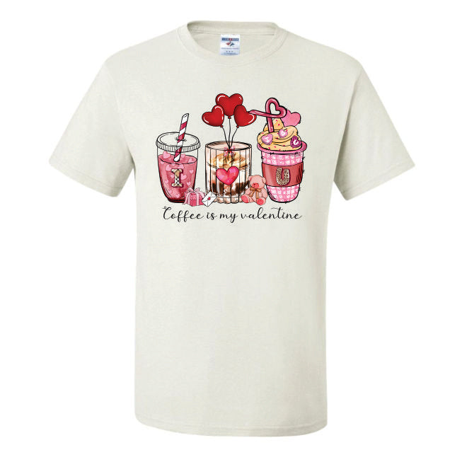 Coffee Is My Valentine Cups (CCS DTF Transfer Only)