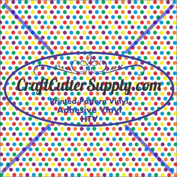 Colored Polka Dots 12x12 - CraftCutterSupply.com