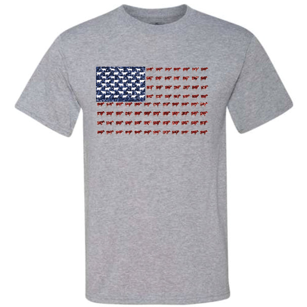 Cow American Flag (CCS DTF Transfer Only)