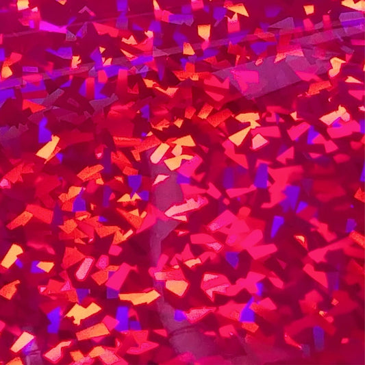 DecoSparkle® Holographic HTV Crystal Fuchsia - CraftCutterSupply.com