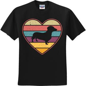 Dachshund Heart (CCS DTF Transfer Only)