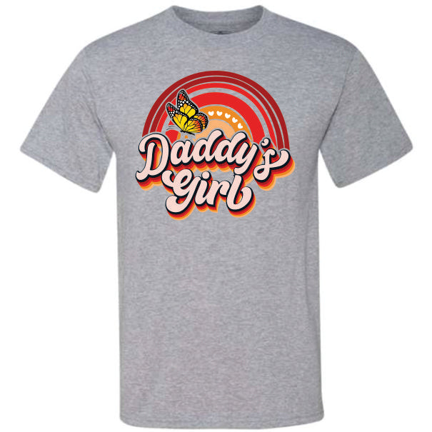 Daddy's Girl Rainbow & Butterfly (CCS DTF Transfer Only)