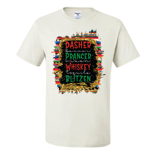 Dasher Prancer Whiskey Blitzen (CCS DTF Transfer Only)