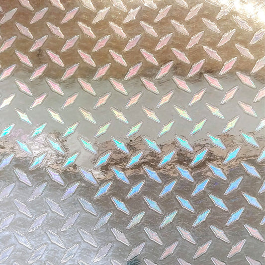 Diamond Plate Mini Holographic Silver - CraftCutterSupply.com