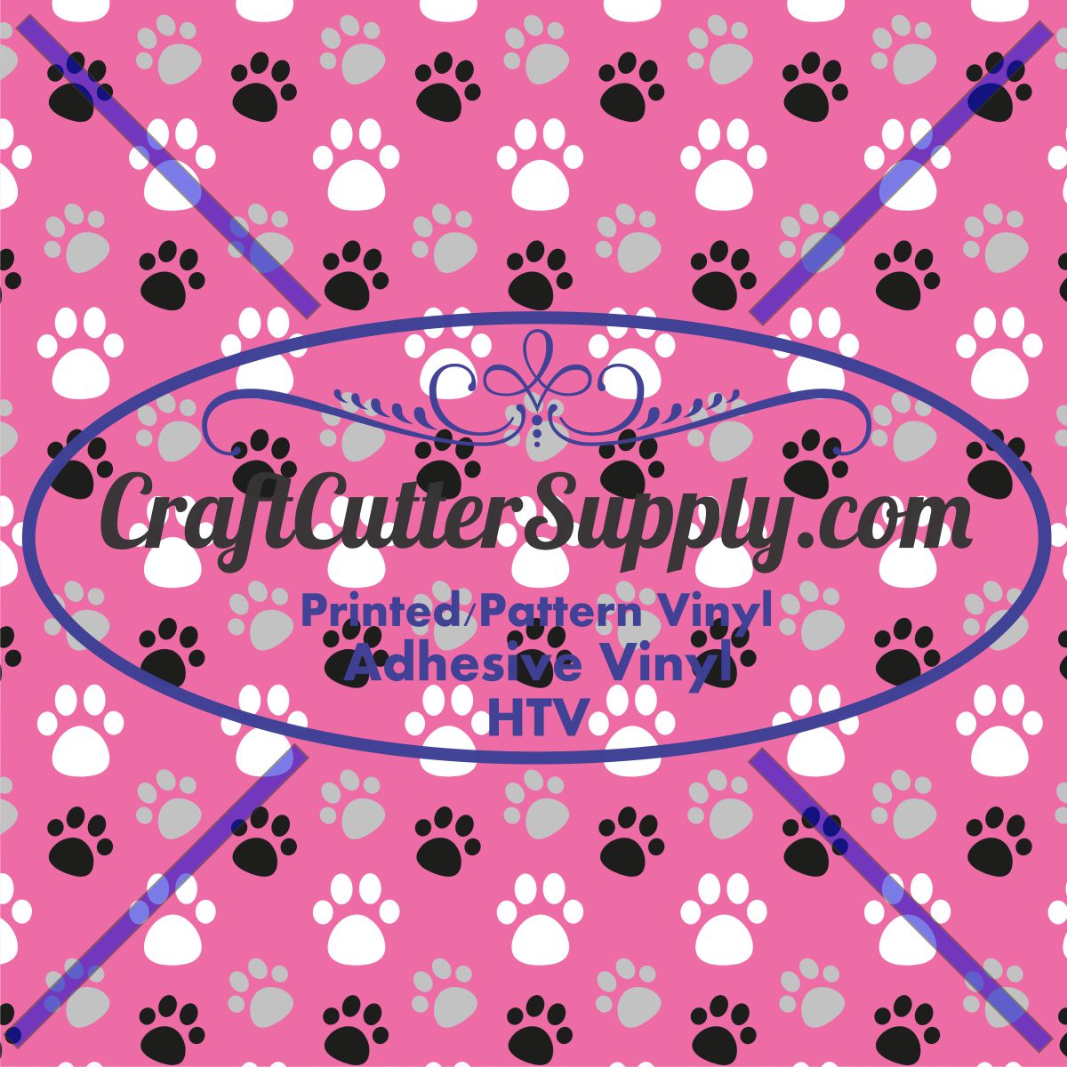 Dog Paw Pink 1 12x12