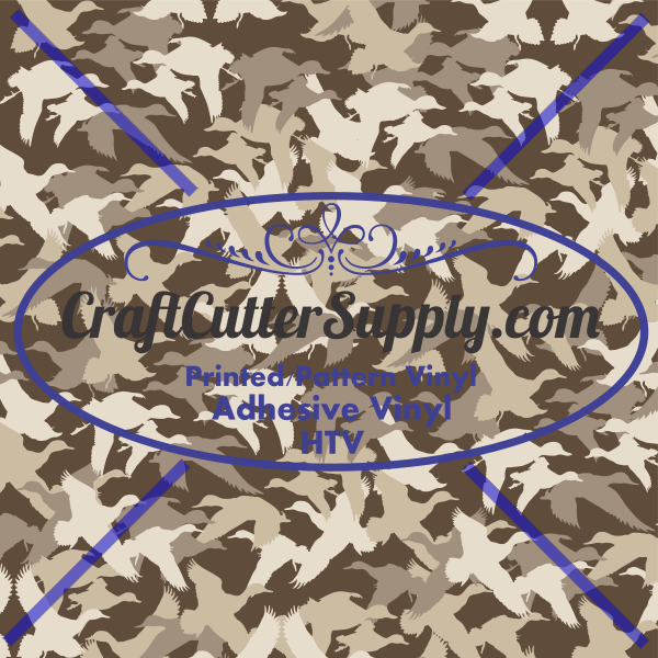 Duck Silhouette Camo 12x12 - CraftCutterSupply.com