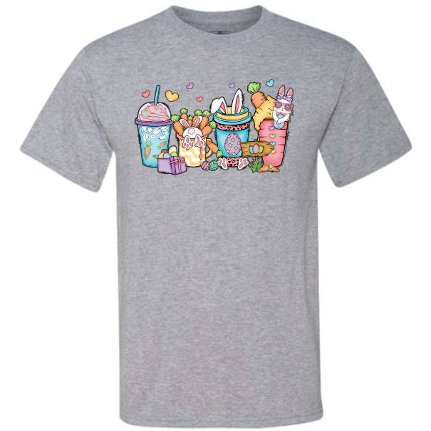 Easter Bunny Coffee Latte Cups (CCS DTF Transfer Only)