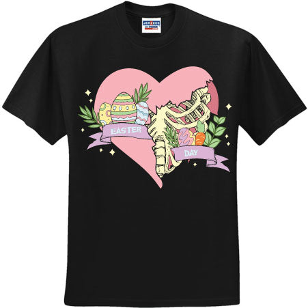 Easter Day Skeleton Heart (CCS DTF Transfer Only)