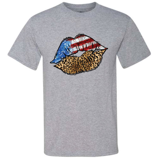 Flag Leopard Lips (CCS DTF Transfer Only)