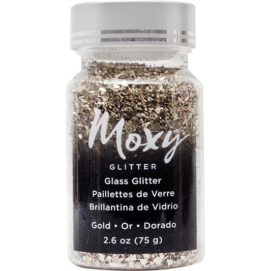 Moxy Glass Glitter Gold 2.6 oz Bottle CLEARANCE