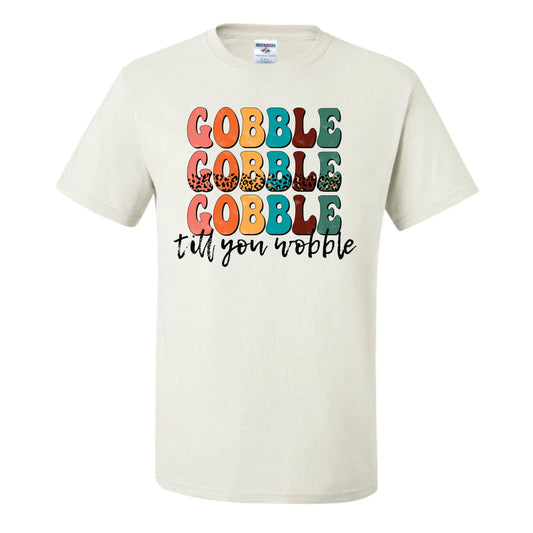 Gobble Till You Wobble Words (CCS DTF Transfer Only)