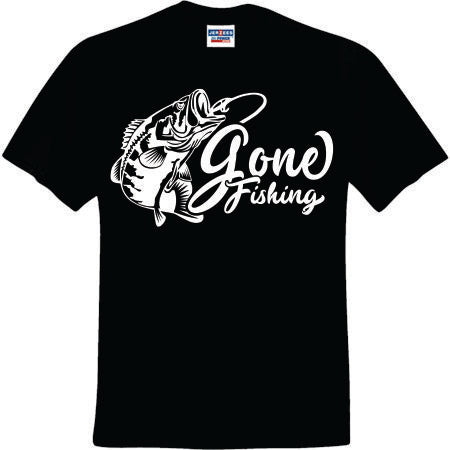 Gone Fishing White (CCS DTF Transfer Only) –