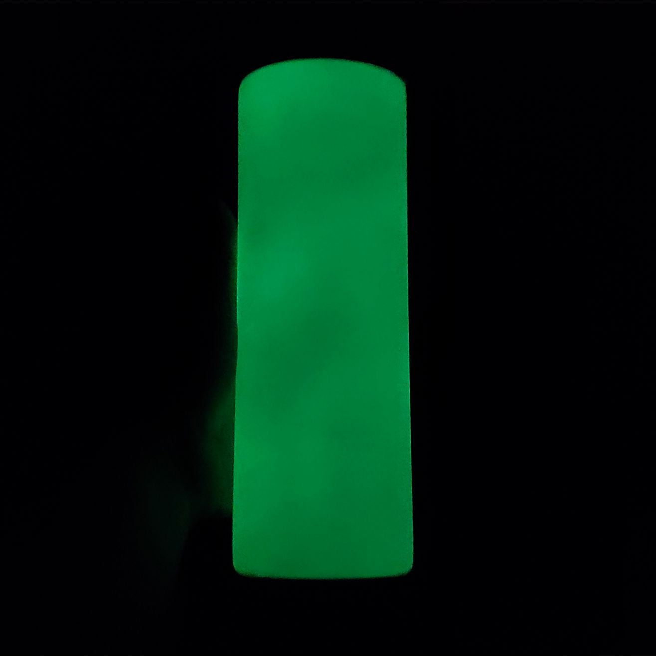 Glow In The Dark 20oz Skinny Straight Sublimation Tumbler - Green Cup Glows Green CLEARANCE