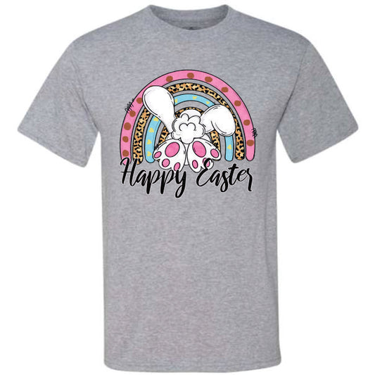 Happy Easter Bunny Tail Boho Rainbow (CCS DTF Transfer Only)