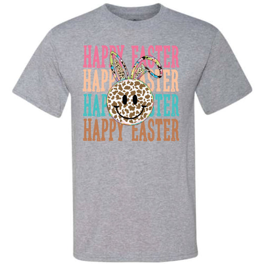 Happy Easter Cowhide Smiley (CCS DTF Transfer Only)
