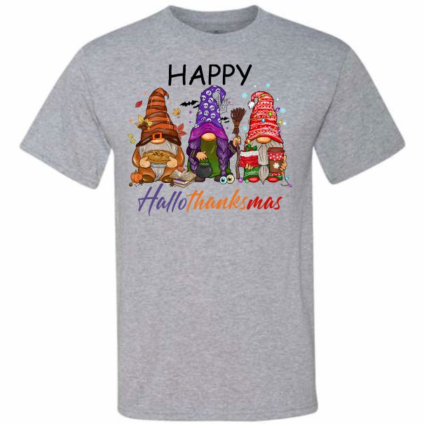Happy Hallothanksmas Gnomes (CCS DTF Transfer Only)