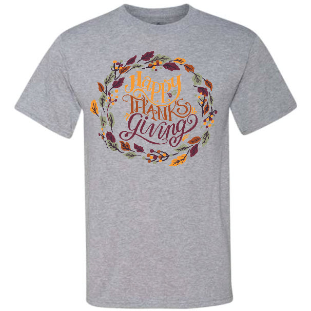 Happy Thanksgiving Wreath (CCS DTF Transfer Only)