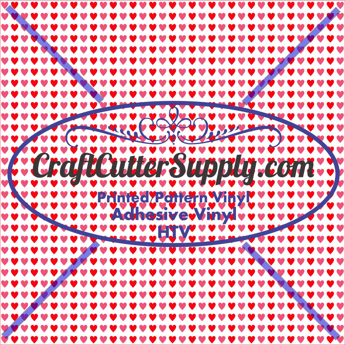 Hearts Red Pink 12x12 - CraftCutterSupply.com