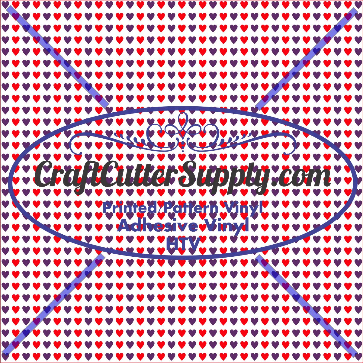 Hearts Red Purple 12x12 - CraftCutterSupply.com