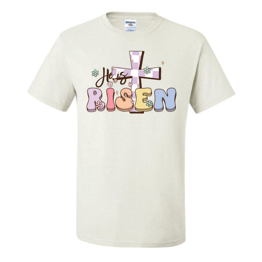 He Is Risen Purple Cross (CCS DTF Transfer Only)