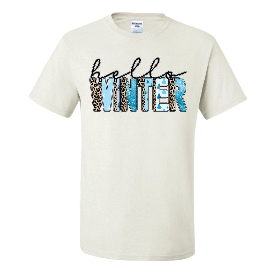 Hello Winter Blue (CCS DTF Transfer Only)
