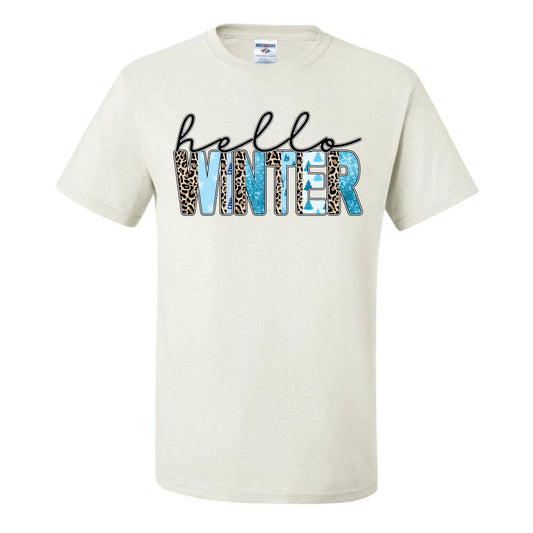 Hello Winter Blue (CCS DTF Transfer Only)