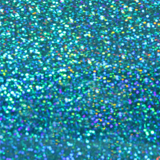 DecoSparkle® Holographic HTV Aqua - CraftCutterSupply.com
