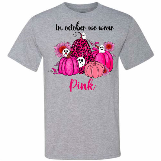 In October We Wear Pink Ghost Pumpkin (CCS DTF Transfer Only)