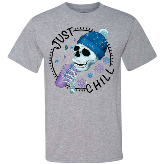 Just Chill Winter Skeleton (CCS DTF Transfer Only)