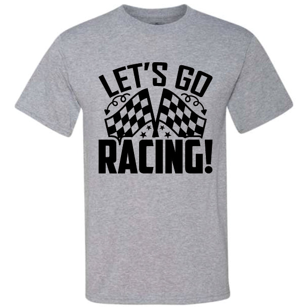 Let's Go Racing Black (CCS DTF Transfer Only)