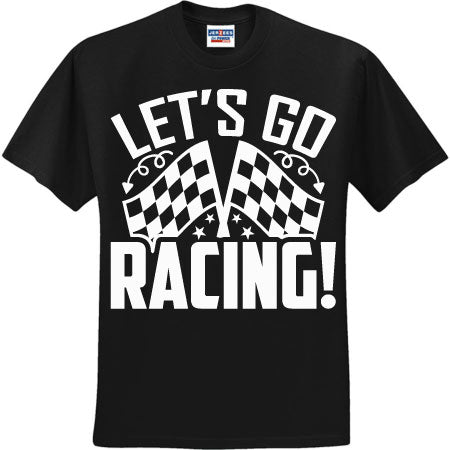 Let's Go Racing White (CCS DTF Transfer Only)