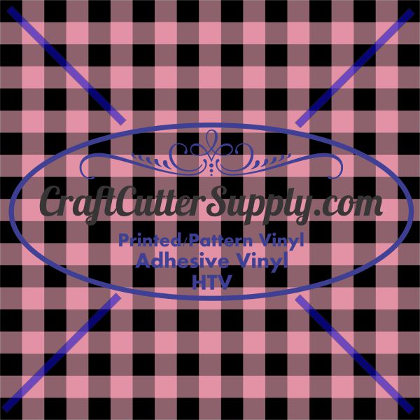Light Pink Plaid Print 12x12 - CraftCutterSupply.com