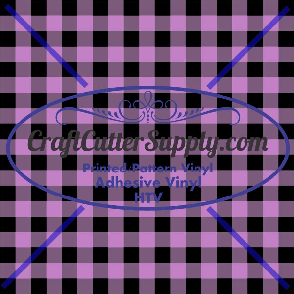 Light Purple Plaid Print 12x12 - CraftCutterSupply.com