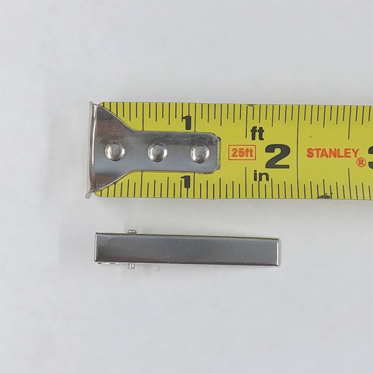 Small 4.5 cm Silver Flat Metal Single Prong Alligator Hair Clips - CraftCutterSupply.com