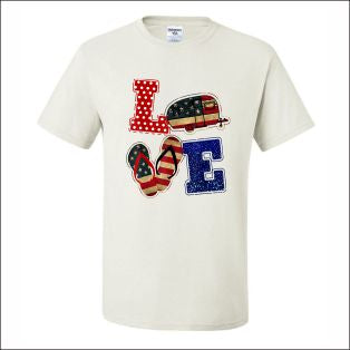 Love Camping Flip Flop (CCS DTF Transfer Only)