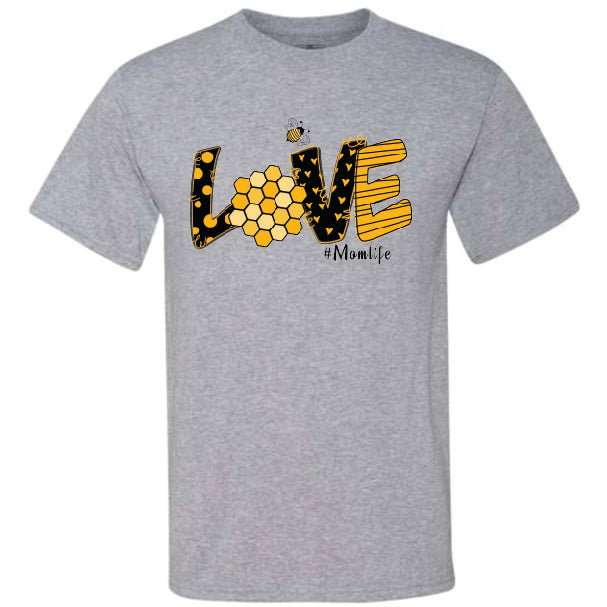 Love Mom Life Bees (CCS DTF Transfer Only)