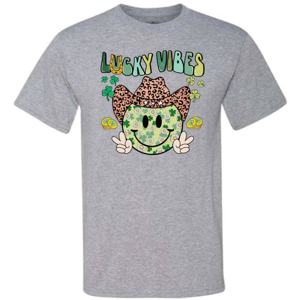 Lucky Vibes Smiley (CCS DTF Transfer Only)