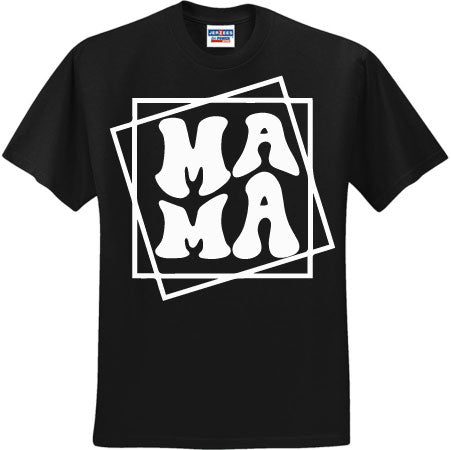 Mama Retro Frame White (CCS DTF Transfer Only)