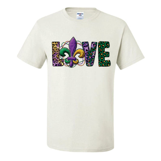 Mardi Gras Love (CCS DTF Transfer Only)