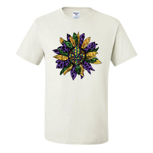 Mardi Gras Sunflower (CCS DTF Transfer Only)