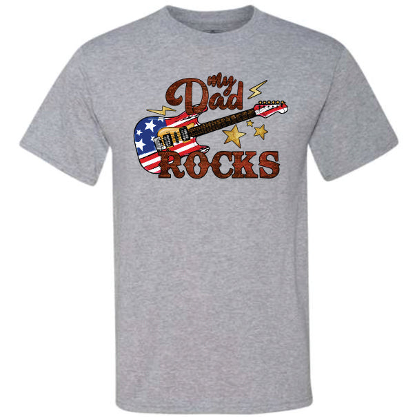 My Dad Rocks Guitar (CCS DTF Transfer Only)