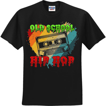 old school hip hop cassette shirt