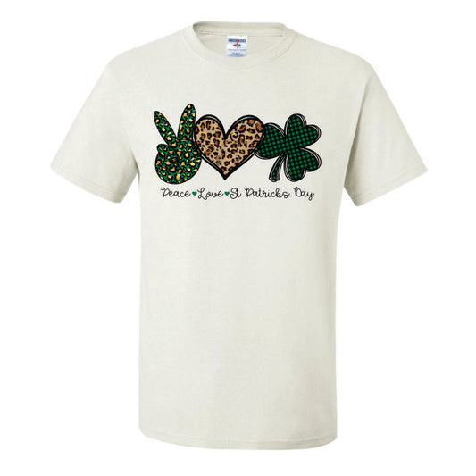 Peace Love St Patrick's Day (CCS DTF Transfer Only)